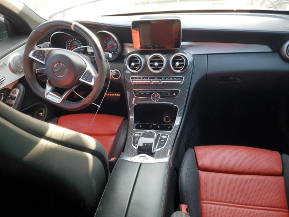 2018 Mercedes-Benz C 63 S AMG with VIN WDDWK8HB3JF738372, listed as a Copart auction lot 74063174 with 35,389 mi miles and Salvage Title. Bid and sale history available at carsss.com. Image 8.