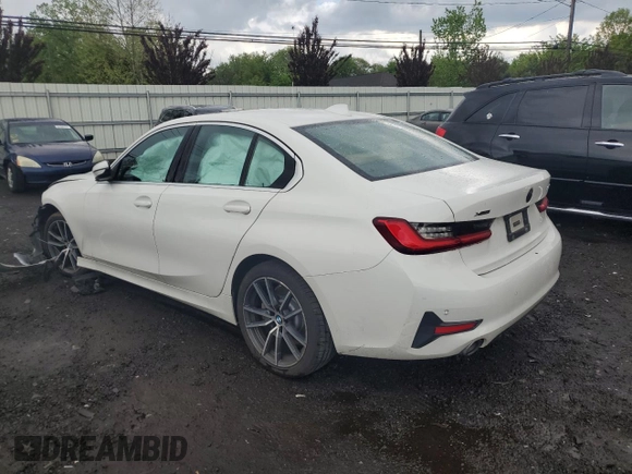 2019 BMW 3 Series 330i xDrive with VIN 3MW5R7J55K8B02348, listed as a Copart auction lot 56358215 with Not provided miles and Salvage title. Bid and sale history available at DreamBid. Image 2.