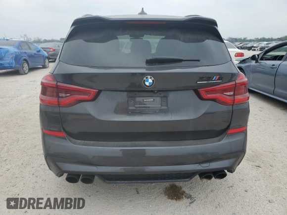 2020 BMW X3 M Competition with VIN 5YMTS0C0XL9B70198, listed as a Copart auction lot 56291694 with 46,040 mi miles and Salvage Title. Bid and sale history available at carsss.com. Image 6.