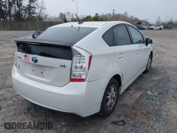 2011 Toyota Prius I with VIN JTDKN3DU7B0294606, listed as a IAAI auction lot 41900779 with 253,749 mi miles and . Bid and sale history available at DreamBid. Image 4.