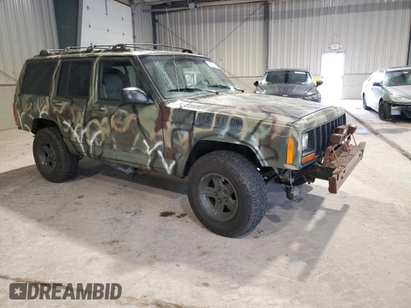 1998 Jeep Cherokee Sport with VIN 1J4FJ68S7WL269467, listed as a Copart auction lot 58664135 with 187,741 mi miles and Clean title. Bid and sale history available at DreamBid. Image 4.