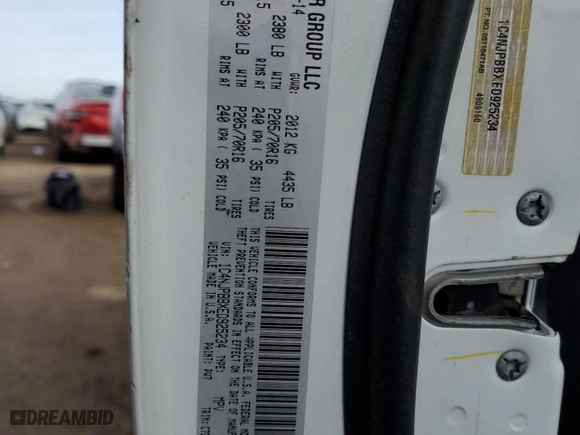 2014 Jeep Patriot Sport with VIN 1C4NJPBBXED925234, listed as a Copart auction lot 49103615 with 157,396 mi miles and Salvage Title. Bid and sale history available at carsss.com. Image 12.