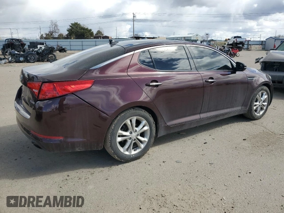 2012 Kia Optima EX with VIN 5XXGN4A74CG037395, listed as a Copart auction lot 49494385 with 124,661 mi miles and Salvage Title. Bid and sale history available at carsss.com. Image 3.
