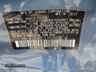 2018 Subaru Forester z VIN JF2SJABC9JH525596, wystawiony jako IAAI lot #41941424 z przebiegiem 32 622 mil mil oraz . Historia ofert i sprzedaży dostępna na DreamBid. Obrazek 9.
