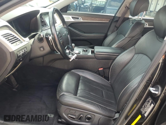 2018 Genesis G80 3.8L with VIN KMHGN4JE8JU240226, listed as a Copart auction lot 61065465 with 39,863 mi miles and Salvage title. Bid and sale history available at DreamBid. Image 7.