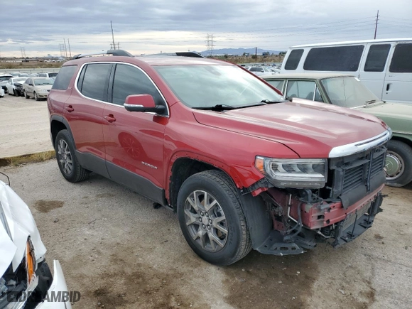 2021 GMC Acadia SLT with VIN 1GKKNMLS9MZ228115, listed as a Copart auction lot 45305605 with 23,615 mi miles and Salvage Title. Bid and sale history available at carsss.com. Image 4.