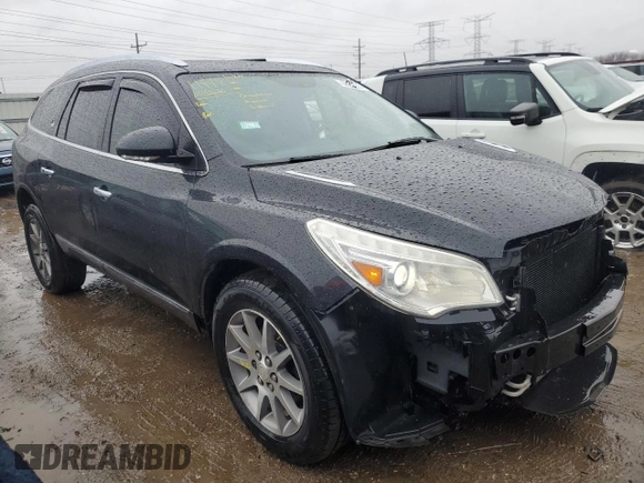 2014 Buick Enclave Leather with VIN 5GAKRBKD5EJ182453, listed as a Copart auction lot 47258225 with 117,424 mi miles and Salvage Title. Bid and sale history available at carsss.com. Image 4.