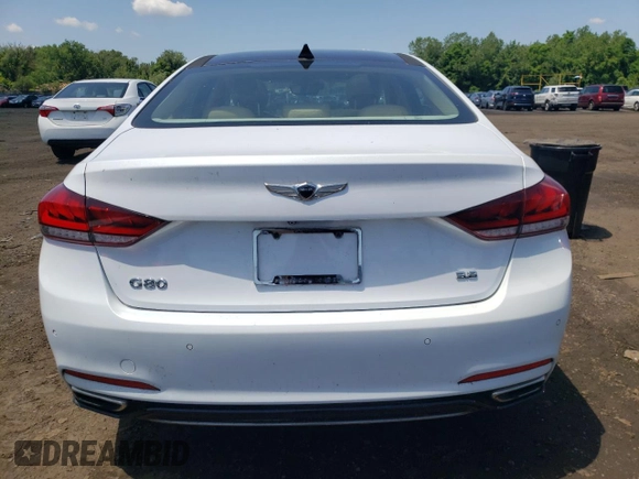 2018 Genesis G80 3.8L z VIN KMHGN4JE5JU268761, wystawiony jako Copart lot #61796625 z przebiegiem 46 868 mil mil oraz Szkoda całkowita • Salvage title. Historia ofert i sprzedaży dostępna na DreamBid. Obrazek 6.