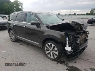 2020 Kia Telluride S z VIN 5XYP64HC0LG054917, wystawiony jako Copart lot #55049535 z przebiegiem 84 575 mil mil oraz Szkoda całkowita • Salvage title. Historia ofert i sprzedaży dostępna na DreamBid. Obrazek 4.