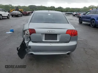 2008 Audi A4 2.0T with VIN WAUDF78E68A155387, listed as a Copart auction lot 61042775 with 155,567 mi miles and Salvage title. Bid and sale history available at DreamBid. Image 6.