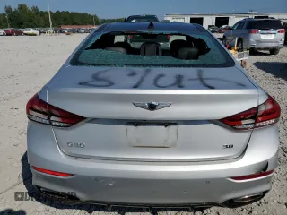 2019 Genesis G80 3.8L with VIN KMTFN4JE8KU322962, listed as a Copart auction lot 75185754 with 88,469 mi miles and Salvage Title. Bid and sale history available at carsss.com. Image 6.