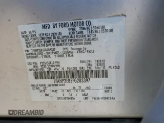 2015 Ford Taurus SEL z VIN 1FAHP2E85FG203397, wystawiony jako Copart lot #51821405 z przebiegiem 78 592 mil mil oraz Szkody całkowita. Historia ofert i sprzedaży dostępna na DreamBid. Obrazek 15.