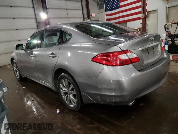 2011 Infiniti M with VIN JN1BY1AR1BM376791, listed as a Copart auction lot 43964725 with 190,460 mi miles and Salvage Title. Bid and sale history available at DreamBid. Image 2.