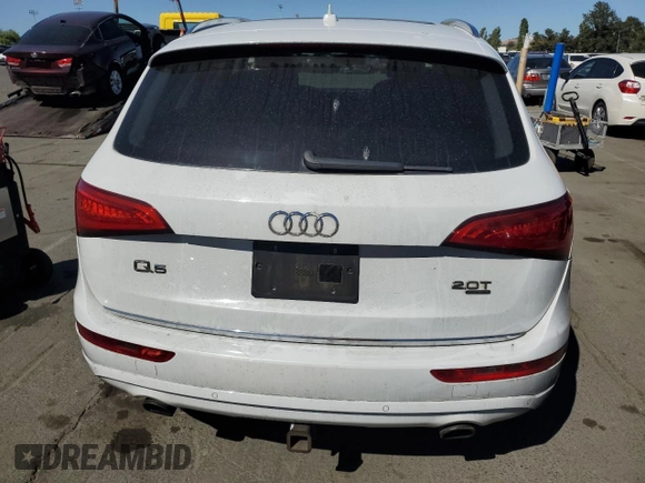 2015 Audi Q5 Premium Plus with VIN WA1LFAFP5FA020120, listed as a Copart auction lot 57253915 with 140,505 mi miles and Salvage title. Bid and sale history available at DreamBid. Image 6.