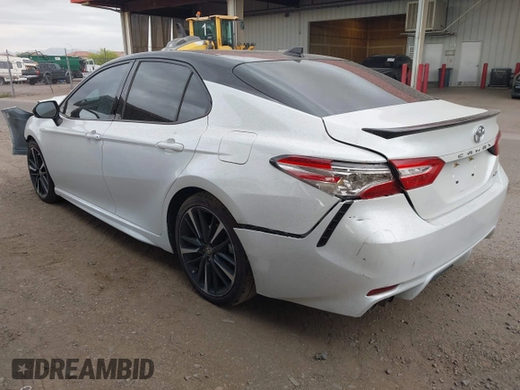 2020 Toyota Camry XSE with VIN 4T1K61AK8LU380498, listed as a IAAI auction lot 42191610 with 109,314 mi miles and . Bid and sale history available at DreamBid. Image 3.