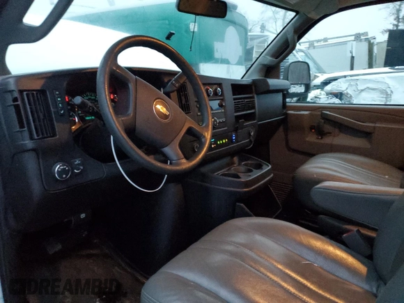 2019 Chevrolet Express Cargo Van with VIN 1GCWGBFP2K1182089, listed as a Copart auction lot 83420944 with 148,415 mi miles and Salvage Title. Bid and sale history available at carsss.com. Image 8.