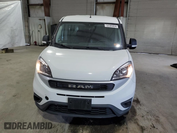 2022 Ram ProMaster City Cargo Tradesman with VIN ZFBHRFAB8N6Y66743, listed as a Copart auction lot 52385654 with 24,675 mi miles and Salvage Title. Bid and sale history available at DreamBid. Image 5.