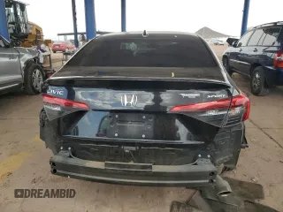 2022 Honda Civic Sedan Sport with VIN 2HGFE2F59NH606847, listed as a Copart auction lot 52019865 with 34,200 mi miles and Salvage Title. Bid and sale history available at carsss.com. Image 6.