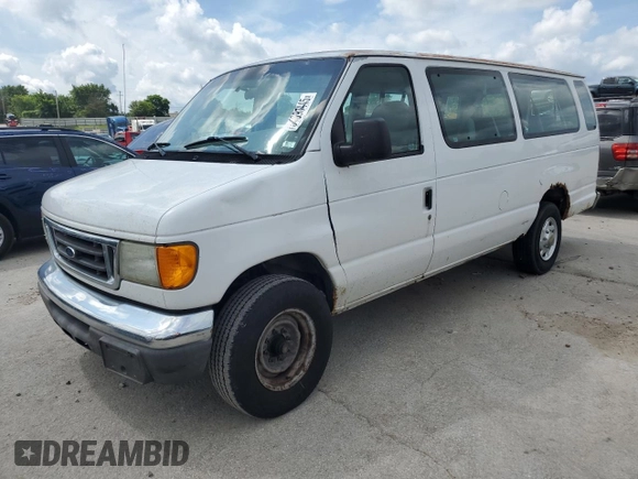 2006 Ford Econoline Passenger XL with VIN 1FBSS31L76DA19499, listed as a Copart auction lot 64693445 with 407,254 mi miles and Clean title. Bid and sale history available at DreamBid. Image 1.
