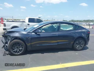 2025 Tesla Model 3 Long Range with VIN 5YJ3E1EA0SF903825, listed as a IAAI auction lot 42197820 with 4,944 mi miles and . Bid and sale history available at DreamBid. Image 14.