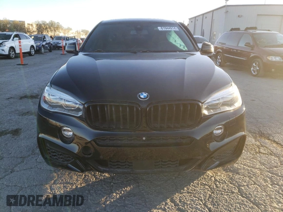 2015 BMW X6 xDrive50i with VIN 5UXKU6C52F0F93975, listed as a Copart auction lot 81944914 with 143,915 mi miles and Salvage Title. Bid and sale history available at carsss.com. Image 5.