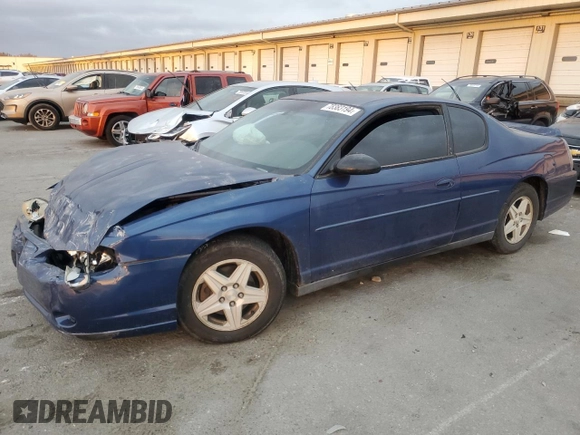 2004 Chevrolet Monte Carlo LS with VIN 2G1WW12E849393449, listed as a Copart auction lot 78383194 with 285,955 mi miles and Salvage Title. Bid and sale history available at carsss.com. Image 1.
