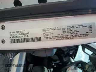 2023 Jeep Wrangler Sport с VIN 1C4HJXAG4PW598962, выставлен на аукционе Copart как лот 71889884 с пробегом 37 986 миль миль и Списание • Salvage title. История ставок и продаж доступна на DreamBid. Изображение 12.