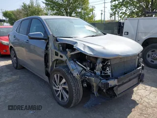 2023 Chevrolet Equinox LT with VIN 3GNAXKEG1PL235402, listed as a IAAI auction lot 41856773 with 22,710 mi miles and . Bid and sale history available at carsss.com. Image 1.