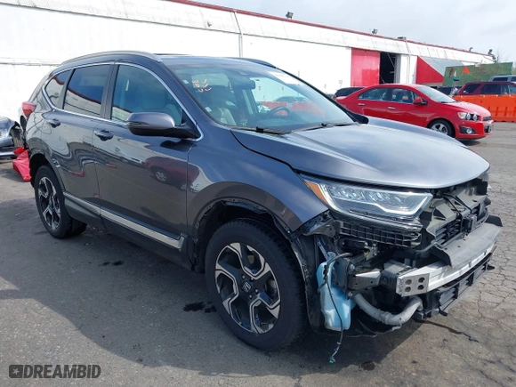 2017 Honda CR-V Touring with VIN 2HKRW2H95HH646184, listed as a IAAI auction lot 41906341 with 58,529 mi miles. Bid and sale history available at carsss.com. Image 1.