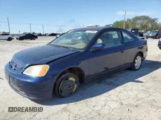 2002 Honda Civic EX with VIN 1HGEM21992L101284, listed as a Copart auction lot 53120445 with 0 mi miles and Clean Title. Bid and sale history available at carsss.com. Image 1.