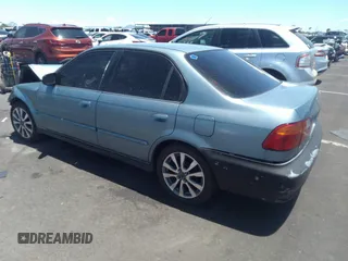 2000 Honda Civic VP with VIN 2HGEJ6612YH592550, listed as a IAAI auction lot 39559888 with 1 mi miles. Bid and sale history available at carsss.com. Image 3.