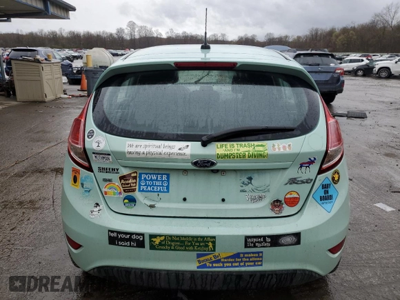 2019 Ford Fiesta SE with VIN 3FADP4EJ3KM154388, listed as a Copart auction lot 53260375 with 45,126 mi miles and Salvage Title. Bid and sale history available at DreamBid. Image 6.