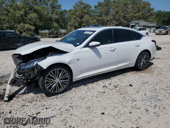 2021 Cadillac CT5 Luxury with VIN 1G6DW5RKXM0112301, listed as a Copart auction lot 52497035 with 69,261 mi miles and Salvage title. Bid and sale history available at DreamBid. Image 1.
