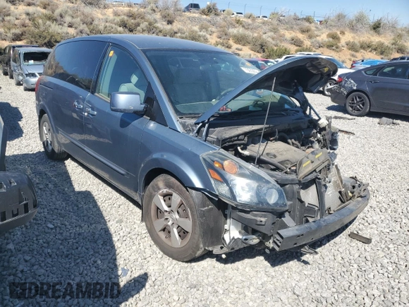 2008 Nissan Quest with VIN 5N1BV28U18N103015, listed as a Copart auction lot 70055624 with 0 mi miles and Salvage Title. Bid and sale history available at carsss.com. Image 4.