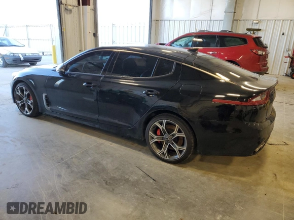 2018 Kia Stinger GT with VIN KNAE35LC4J6021056, listed as a Copart auction lot 87327024 with 62,169 mi miles and Non Repairable. Bid and sale history available at carsss.com. Image 2.