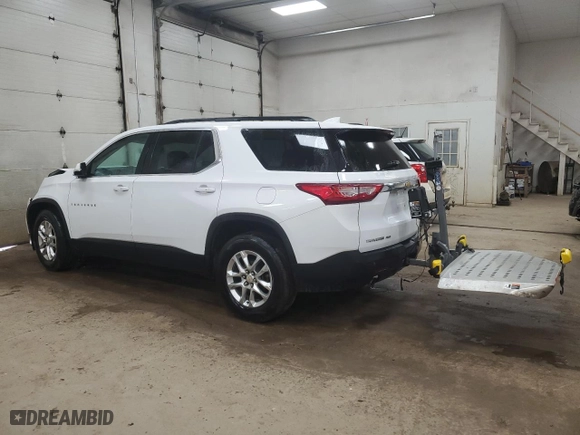 2019 Chevrolet Traverse LT Cloth with VIN 1GNEVGKW5KJ302258, listed as a Copart auction lot 49896815 with 83,469 mi miles and Salvage Title. Bid and sale history available at carsss.com. Image 2.