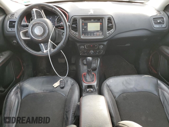 2018 Jeep Compass Trailhawk with VIN 3C4NJDDB4JT130342, listed as a Copart auction lot 49172715 with 112,618 mi miles and Salvage Title. Bid and sale history available at carsss.com. Image 8.