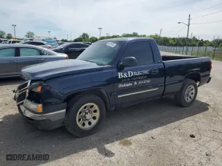 2006 Chevrolet Silverado 1500 LS with VIN 3GCEC14X96G221031, listed as a Copart auction lot 69818934 with 124,520 mi miles and Salvage Title. Bid and sale history available at carsss.com. Image 1.
