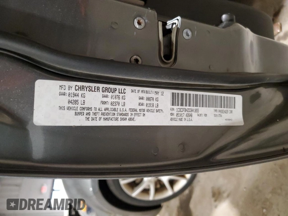 2013 Dodge Dart SXT with VIN 1C3CDFBH2DD641855, listed as a Copart auction lot 77914223 with 99,186 mi miles and Clean Title. Bid and sale history available at carsss.com. Image 12.
