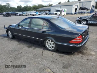 2002 Mercedes-Benz S 500 with VIN WDBNG75J92A289239, listed as a Copart auction lot 59052135 with Not provided miles and Salvage title. Bid and sale history available at DreamBid. Image 2.
