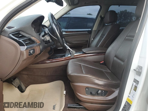 2012 BMW X5 50i with VIN 5UXZV8C57CL425425, listed as a Copart auction lot 55846475 with 70,960 mi miles and Salvage title. Bid and sale history available at DreamBid. Image 7.