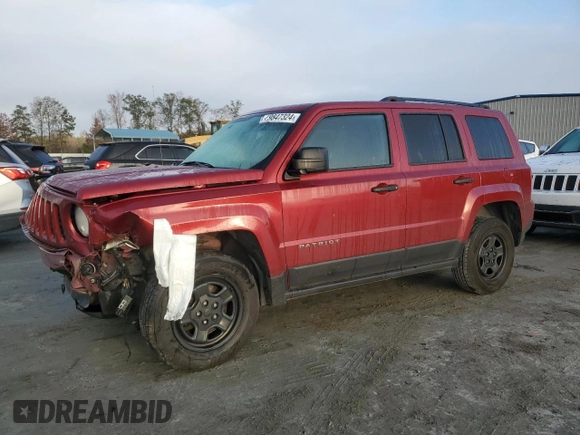 2017 Jeep Patriot 75th Anniversary with VIN 1C4NJRBB9HD195896, listed as a Copart auction lot 79847324 with 119,550 mi miles and Salvage Title. Bid and sale history available at carsss.com. Image 1.