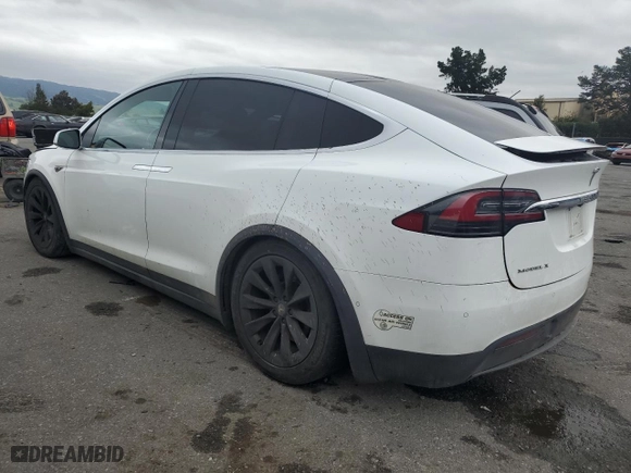 2016 Tesla Model X 70D with VIN 5YJXCAE27GF001762, listed as a Copart auction lot 47261873 with 119,010 mi miles. Bid and sale history available at carsss.com. Image 2.