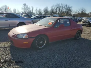 1994 Honda del Sol Si with VIN JHMEH6160RS001380, listed as a Copart auction lot 43080885 with 256,195 mi miles and Salvage Title. Bid and sale history available at carsss.com. Image 1.