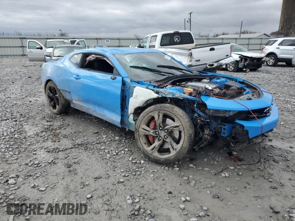 2022 Chevrolet Camaro LT1 with VIN 1G1FF1R78N0126475, listed as a Copart auction lot 87551545 with 25,430 mi miles and Salvage Title. Bid and sale history available at carsss.com. Image 4.