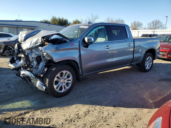 2024 Chevrolet Silverado 1500 LTZ with VIN 3GCUDGED4RG216565, listed as a Copart auction lot 88166225 with 7,703 mi miles and Salvage Title. Bid and sale history available at DreamBid. Image 1.