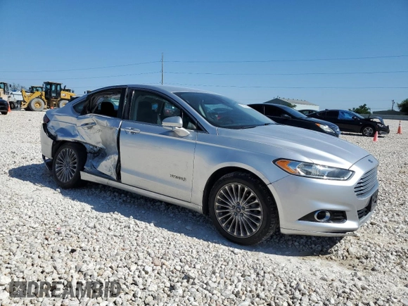 2013 Ford Fusion Titanium Hybrid with VIN 3FA6P0RUXDR375739, listed as a Copart auction lot 52332165 with 162,524 mi miles and Salvage Title. Bid and sale history available at DreamBid. Image 4.
