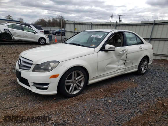 2012 Mercedes-Benz C 300 Sport with VIN WDDGF8BB4CA707133, listed as a Copart auction lot 53494475 with 185,246 mi miles and Salvage Title. Bid and sale history available at DreamBid. Image 1.