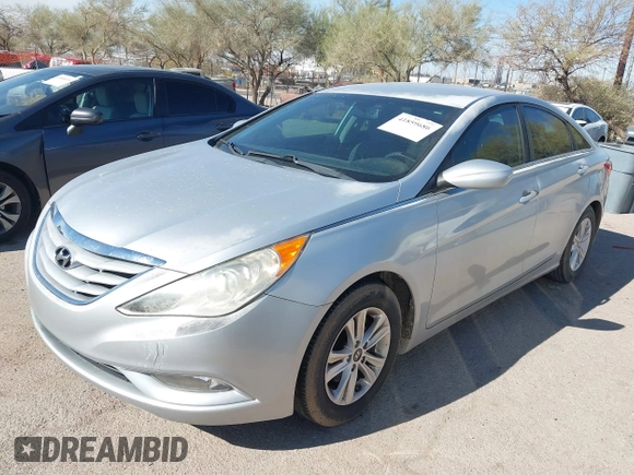 2013 Hyundai Sonata GLS with VIN 5NPEB4AC3DH712138, listed as a IAAI auction lot 41859686 with 98,298 mi miles and . Bid and sale history available at carsss.com. Image 2.