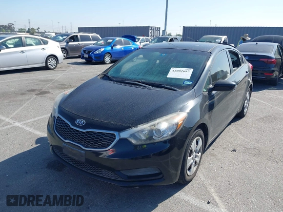 2015 Kia Forte LX with VIN KNAFK4A64F5361917, listed as a IAAI auction lot 42002697 with 110,943 mi miles. Bid and sale history available at carsss.com. Image 2.